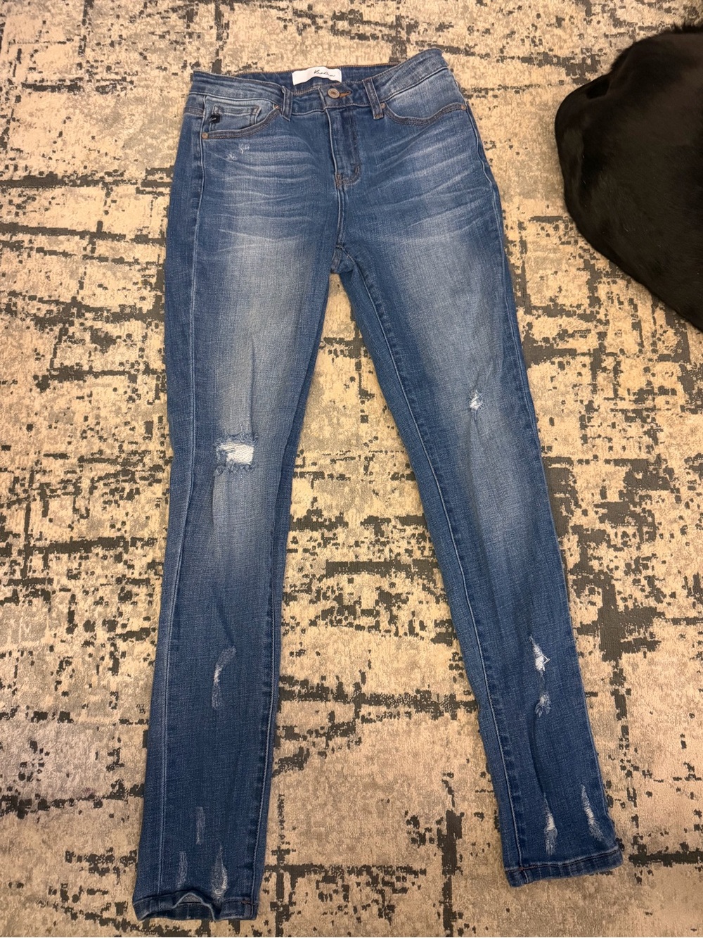 Women's KanCan Distressed Blue Skinny Jeans